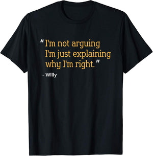 WILLY Gift Quote Funny Birthday Personalized Name Idea