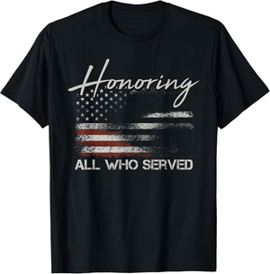 Veteran American Flag Honoring All Who Served Military Gifts