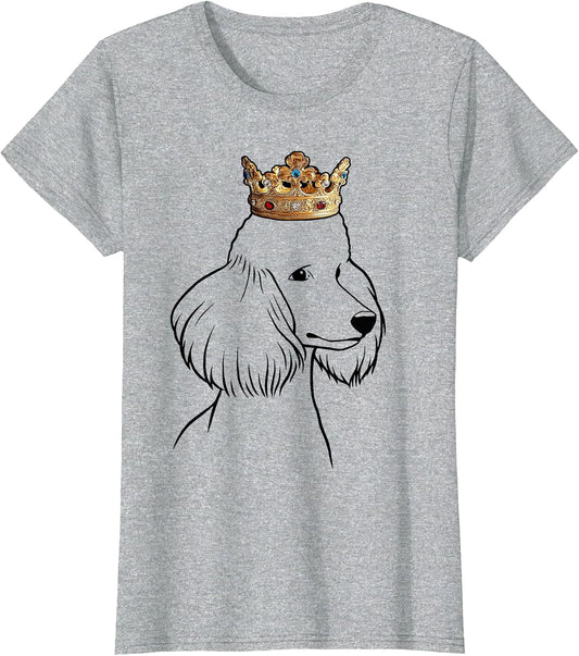 Poodle Dog Wearing Crown