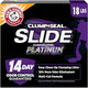 ARM & HAMMER Clump & Seal SLIDE Platinum Multi-Cat Clumping Cat Litter, 14-Day Odor Control, EZ Clean Technology, 18 lbs – No Scrubbing, Powerful Odor Eliminator