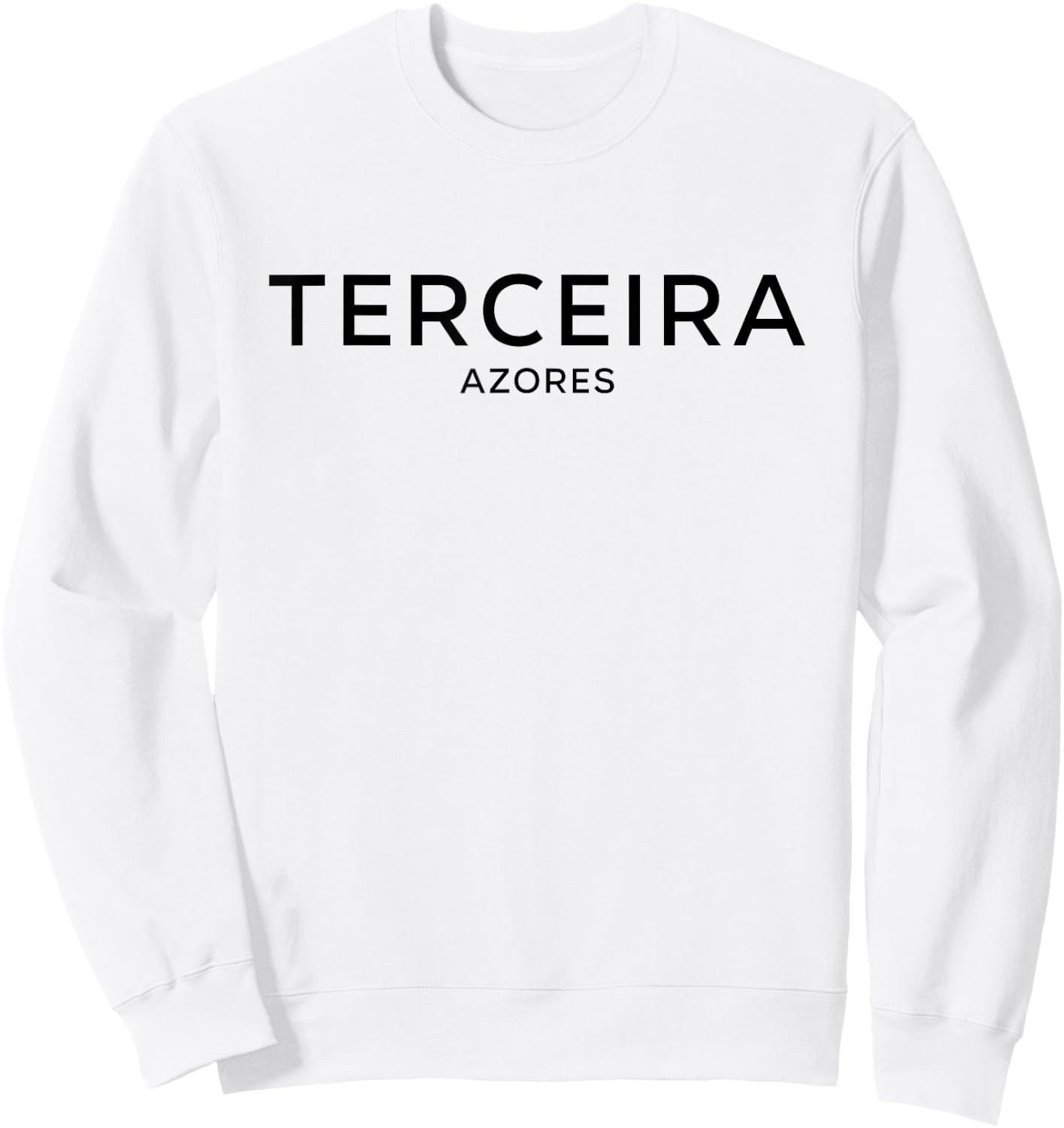 Terceira Island Azores - Portugal Minimalist Aesthetic Sweatshirt - Sweatshirt | White