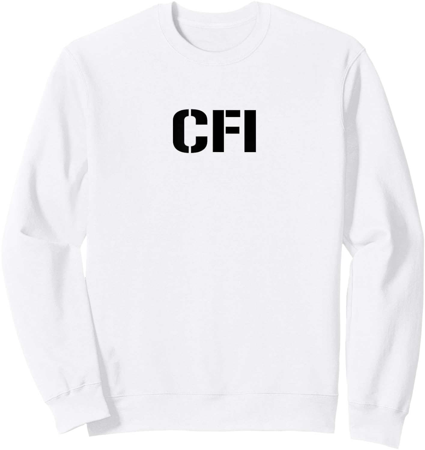 CFI Certified Flight Instructor Sweatshirt - Sweatshirt | White