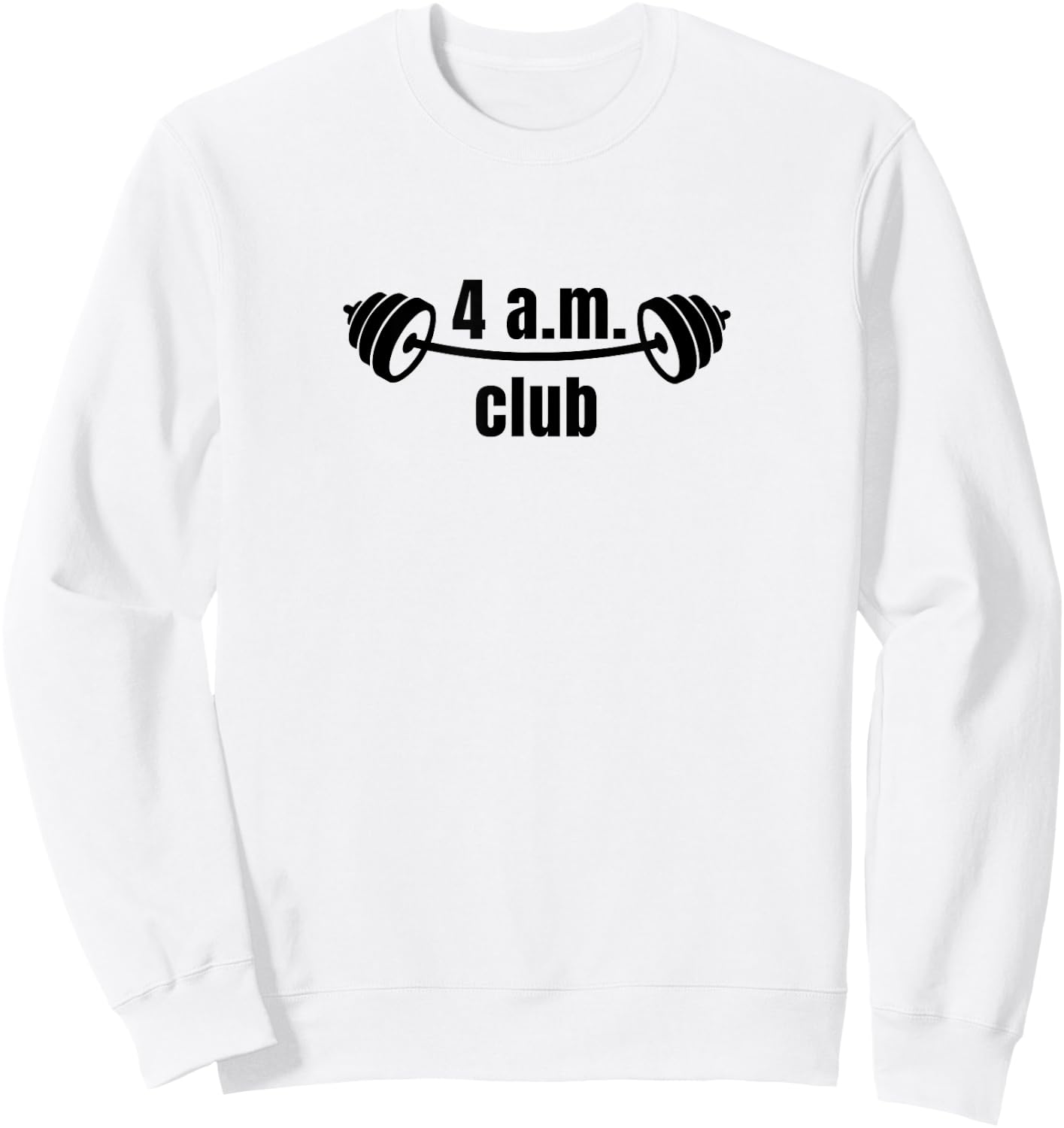 4 A.m. Club | Bodybuilding | Gym Sweatshirt - Sweatshirt | White