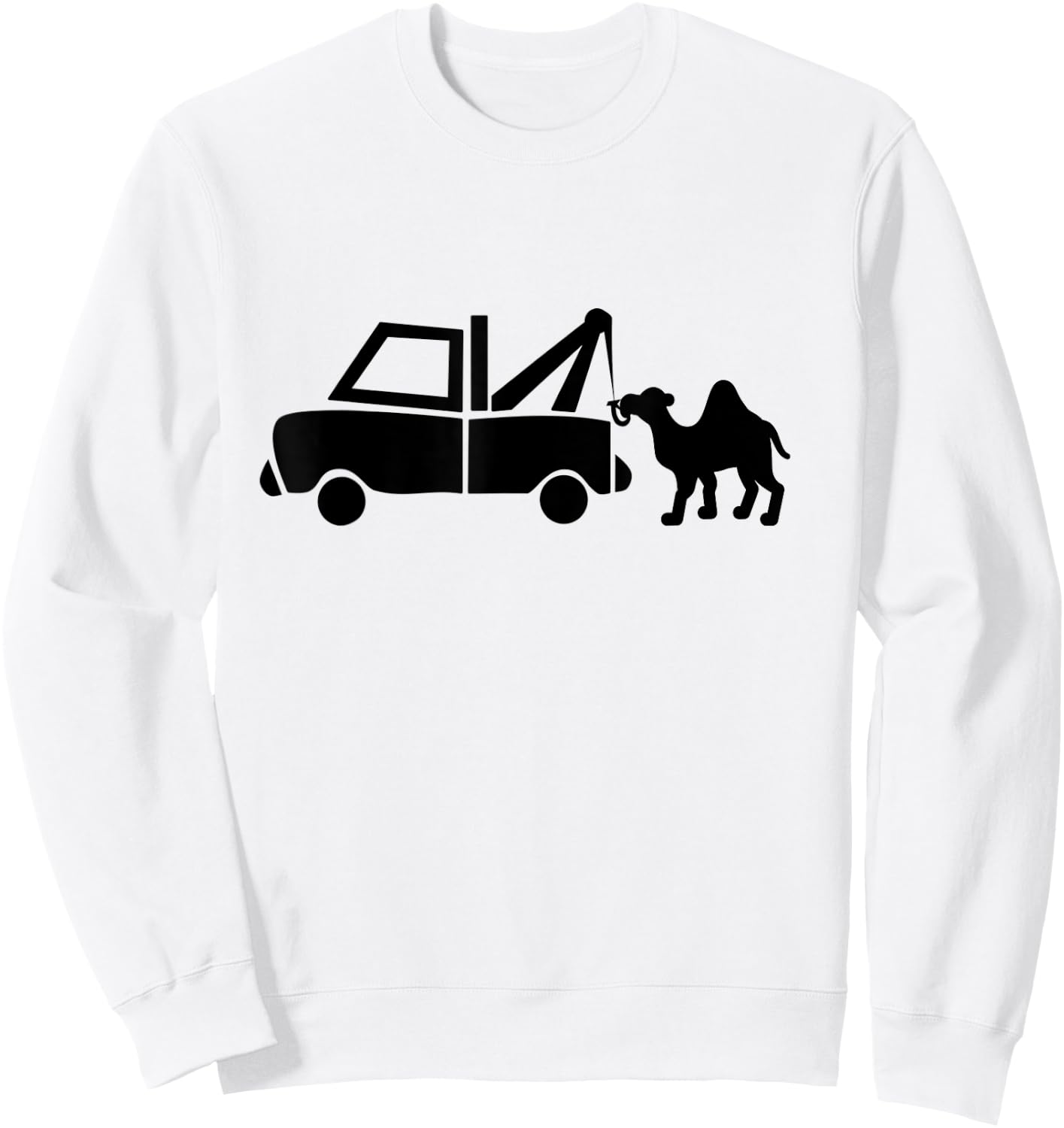 Camel Tow Toe Ironic Sex Adult Graphic Humour Sweatshirt - Sweatshirt | White