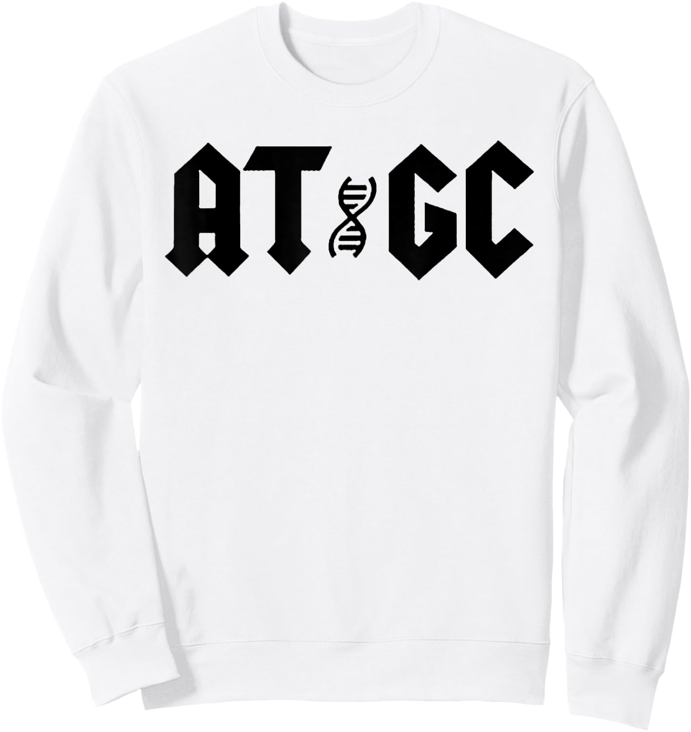 AT GC DNA Science Sweatshirt - Sweatshirt | White