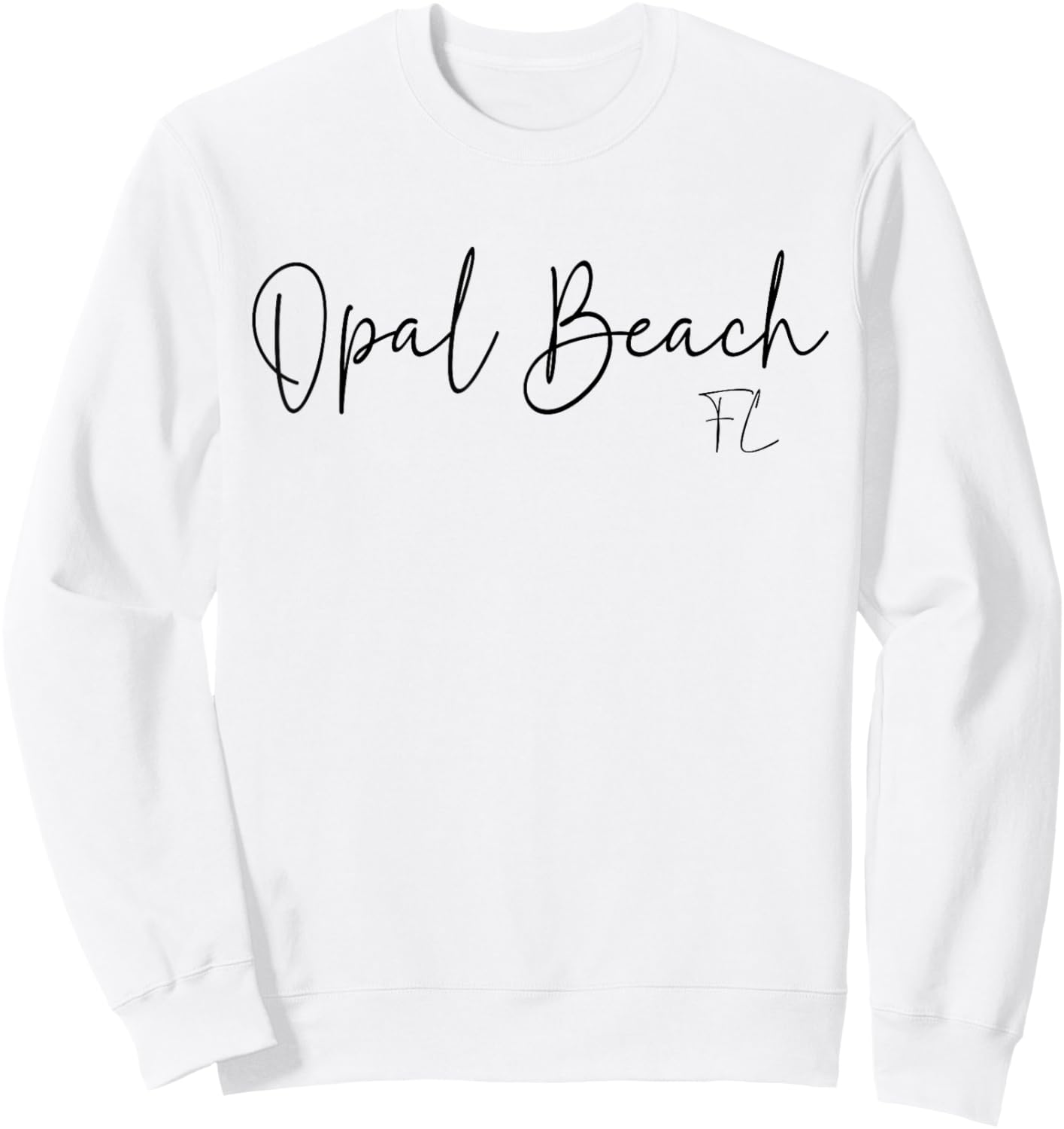 Opal Beach Florida CA Retro Women Sweatshirt - Sweatshirt | White