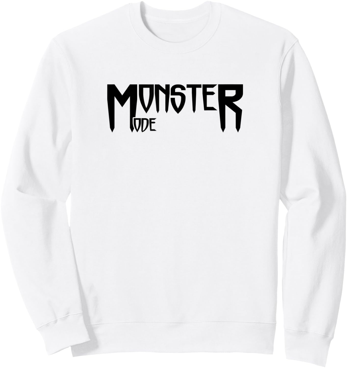 MONSTER MODE - Gym Fitness Workout Motivation Design E459 Sweatshirt - Sweatshirt | White