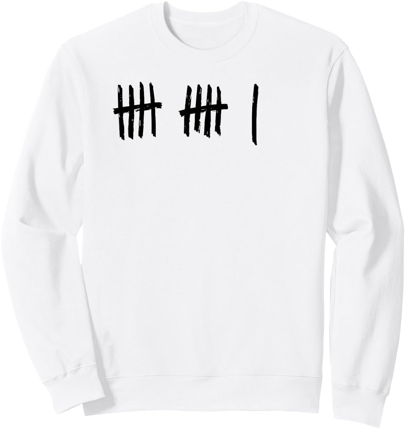 11th Birthday Outfit 11 Years Old Tally Marks Anniversary Sweatshirt - Sweatshirt | White