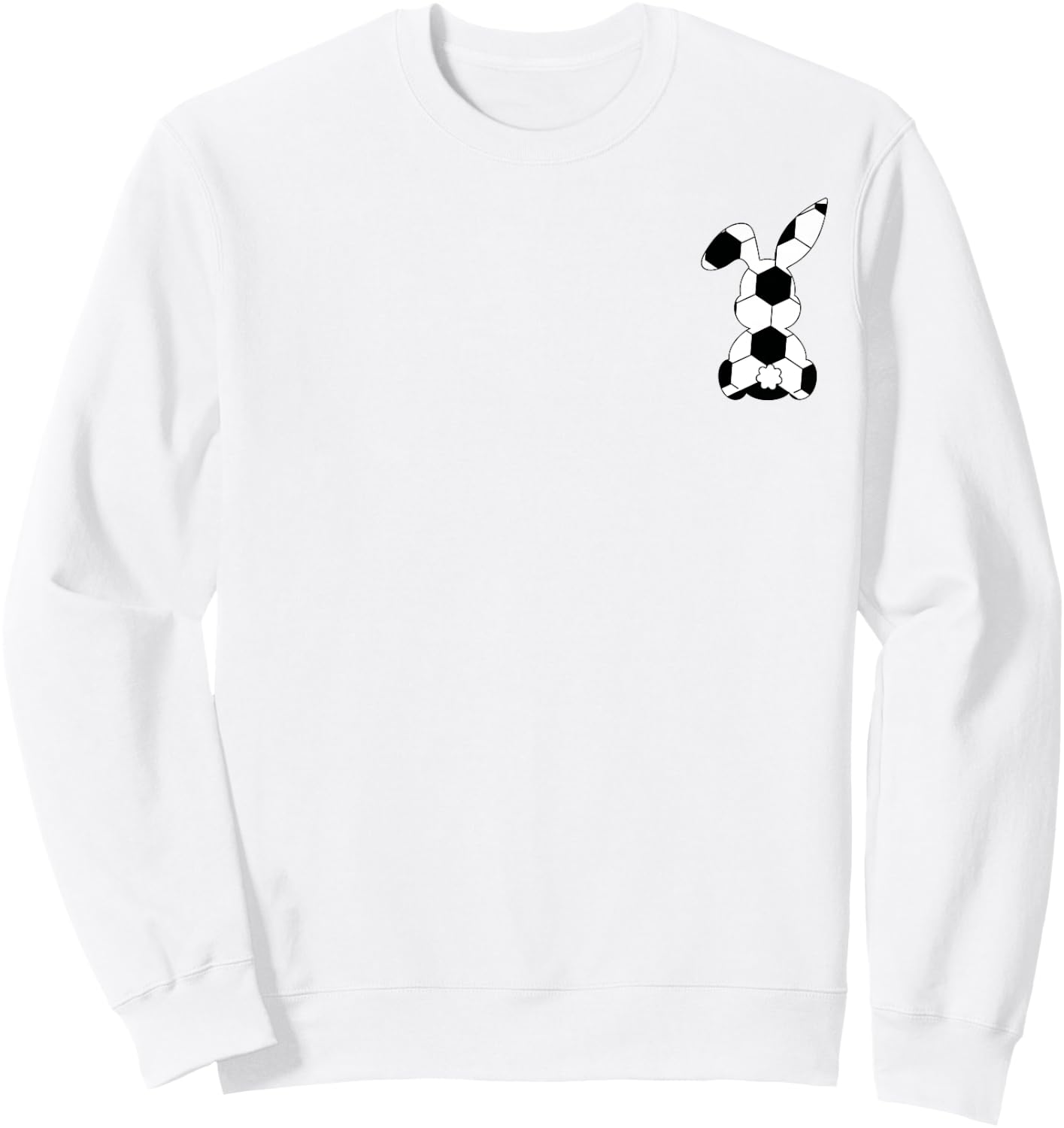 Easter Bunny Soccer Sport Easter Soccer Pocket Rabbit Kids Sweatshirt - Sweatshirt | White
