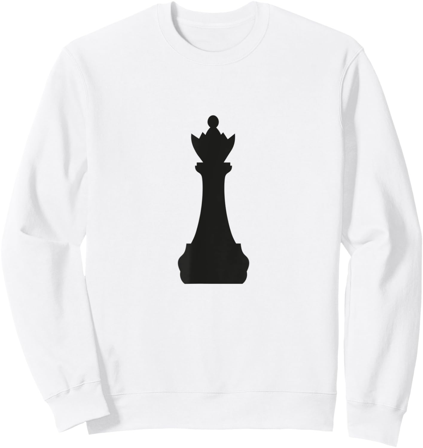 Black Queen Chess Piece Halloween Costume Sweatshirt - Sweatshirt | White