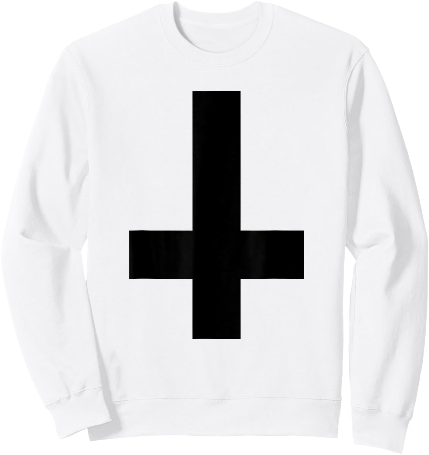 Inverted cross - Antichrist Sweatshirt - Sweatshirt | White