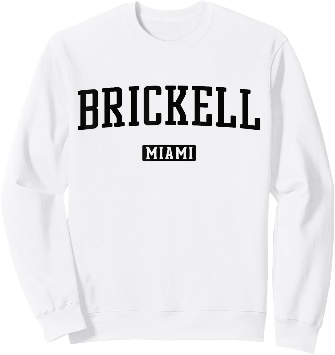 Brickell Miami Sweatshirt - Sweatshirt | White