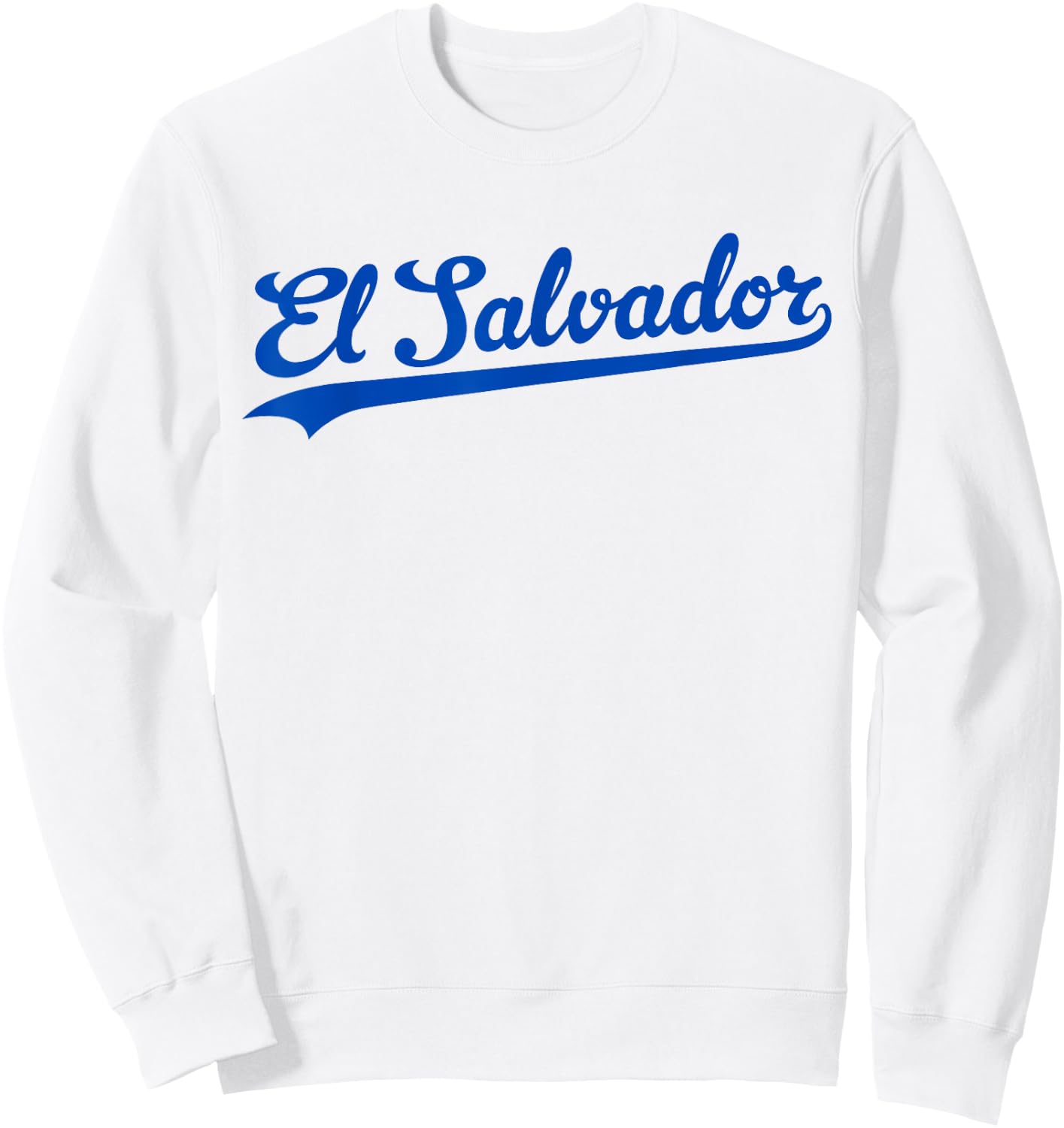 El Salvador Baseball Jersey Script Vintage Retro Style Sweatshirt - Sweatshirt | White