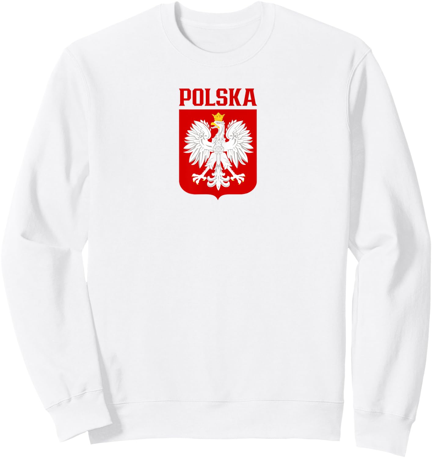 Polska, Polish White Eagle, Polskie Godlo, Polish Emblem Sweatshirt - Sweatshirt | White