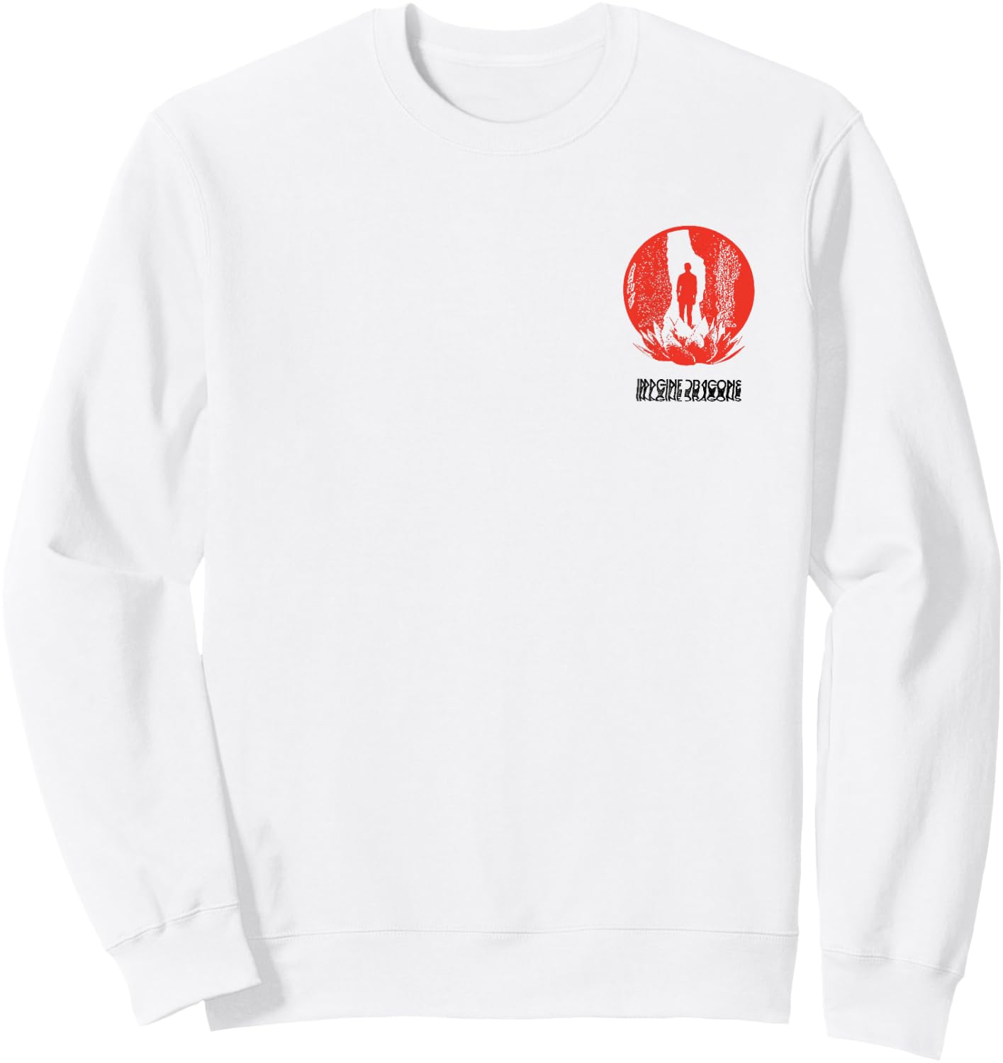 Imagine Dragons Origins Red Logo Sweatshirt - Sweatshirt | White