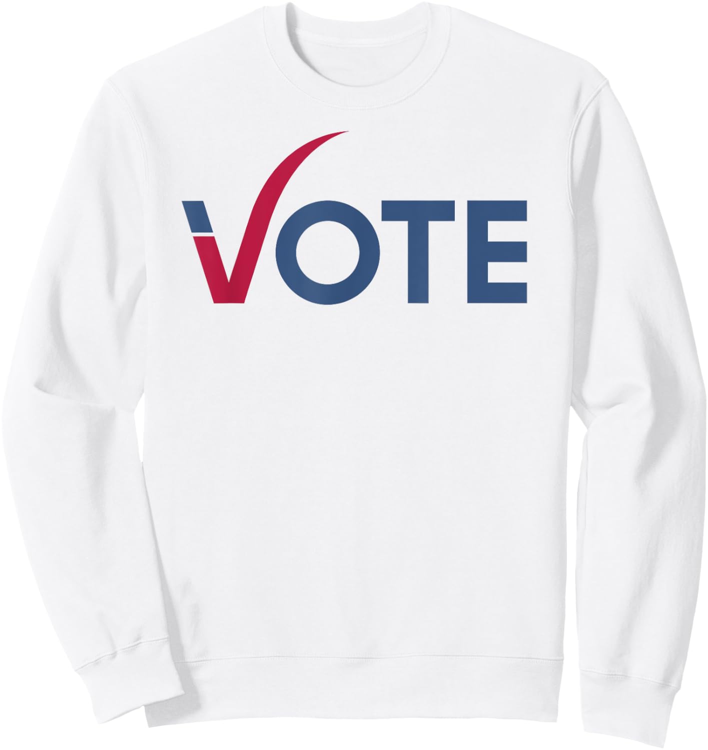 Vote Cool Red Blue 2024 Election Sweatshirt - Sweatshirt | White