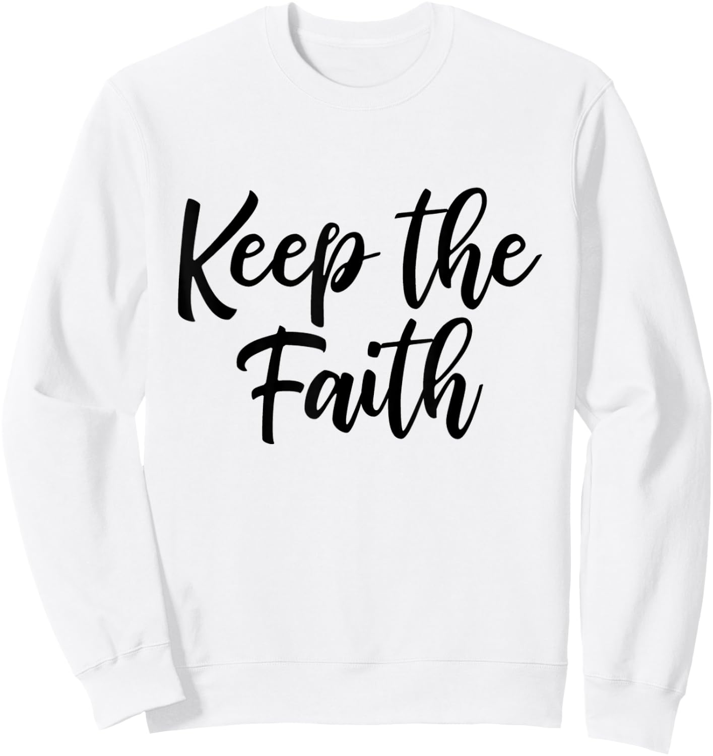 Keep faith excellent Sweatshirt - Sweatshirt | White