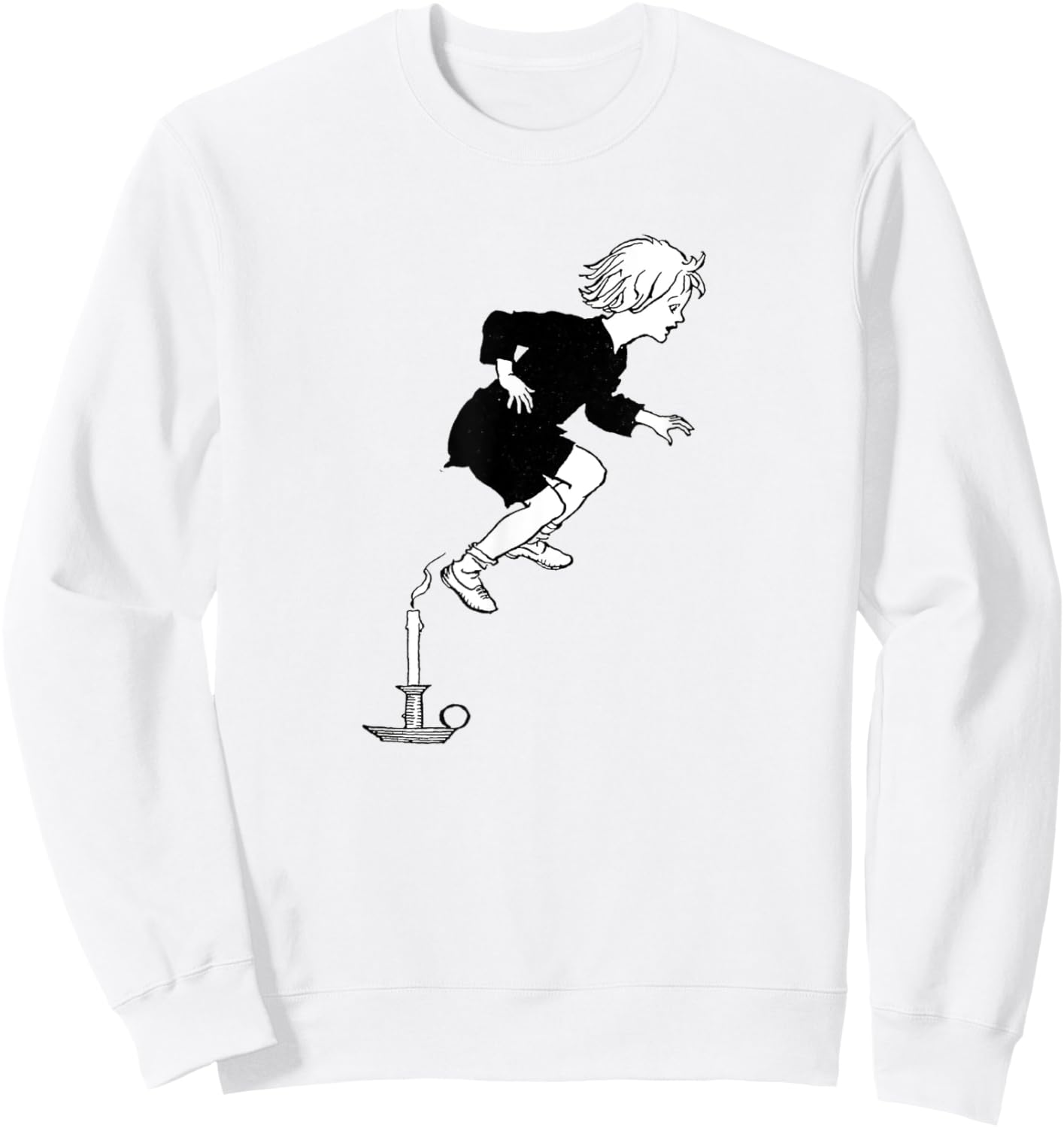 Jack Be Nimble, Jack Be Quick Sweatshirt - Sweatshirt | White