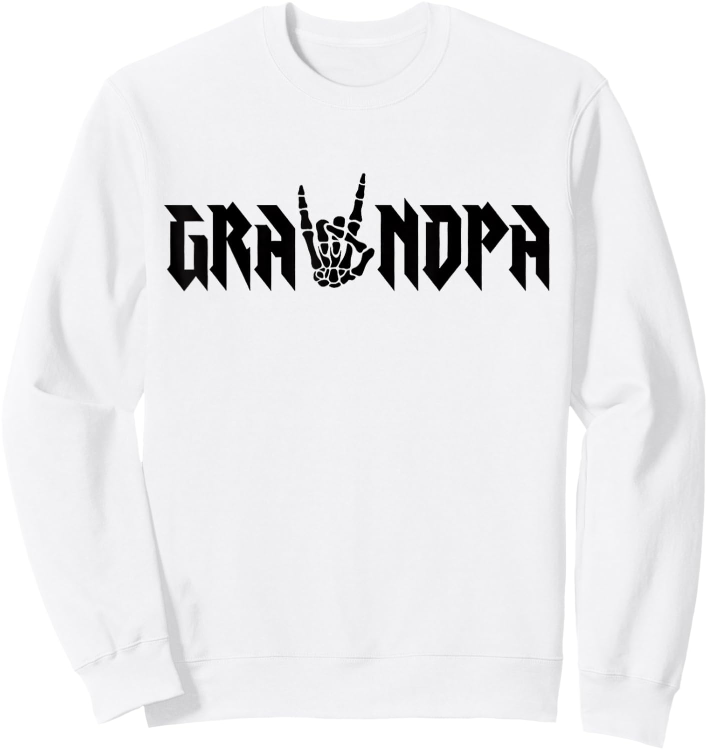 Grandpa Of The Bad Two the Bone Birthday 2 Years Old Sweatshirt - Sweatshirt | White