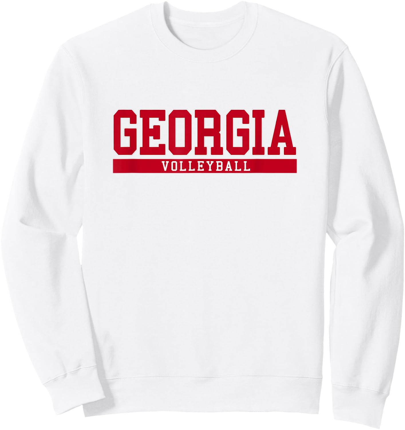 Georgia Volleyball Sweatshirt - Sweatshirt | White