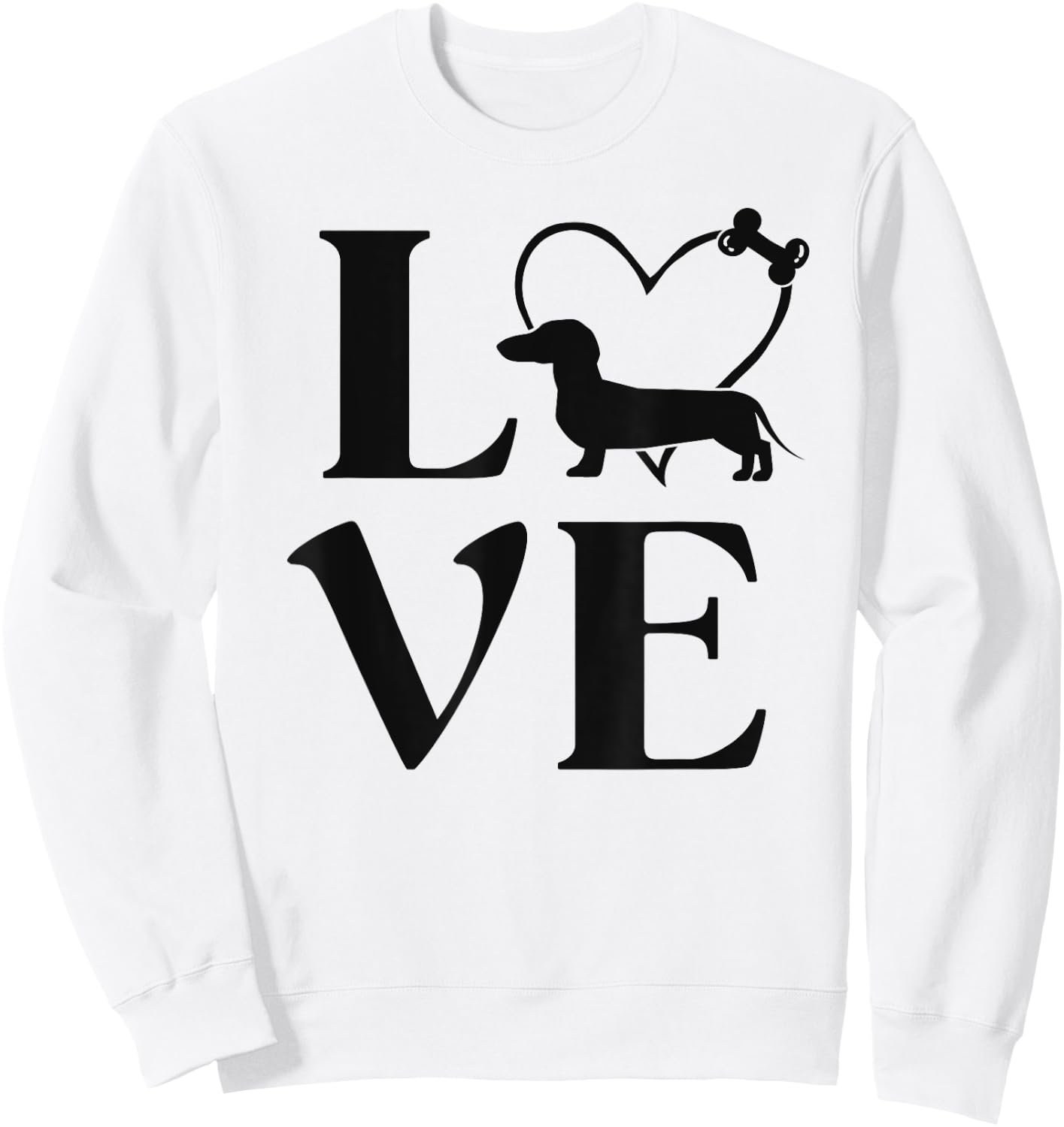 Dachshund Gifts Love Dogs Dog Mama Sweatshirt - Sweatshirt | White