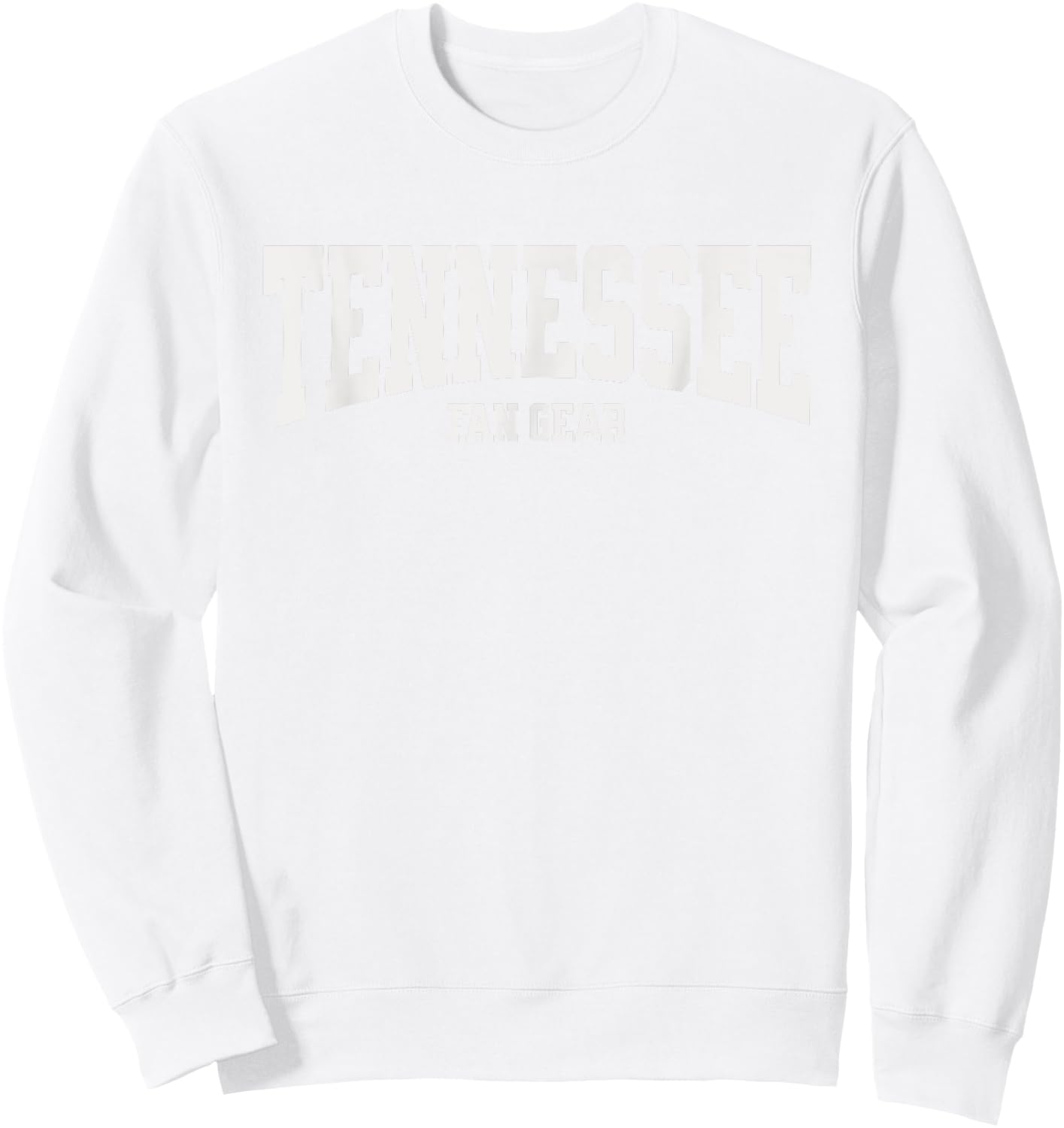 Official Tennessee Fan Gear | TN Orange White | Tennessee Sweatshirt - Sweatshirt | White