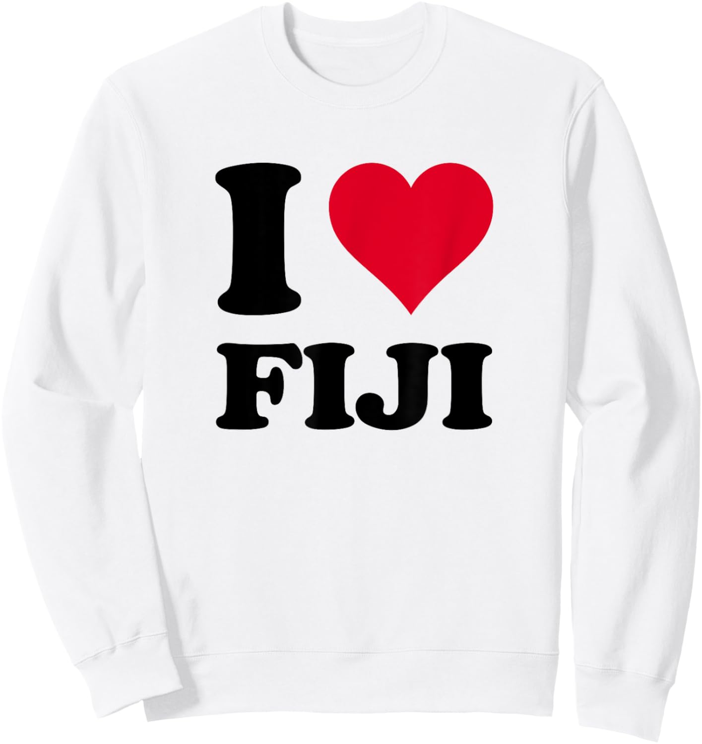 I Love Republic of Fiji Sweatshirt - Sweatshirt | White