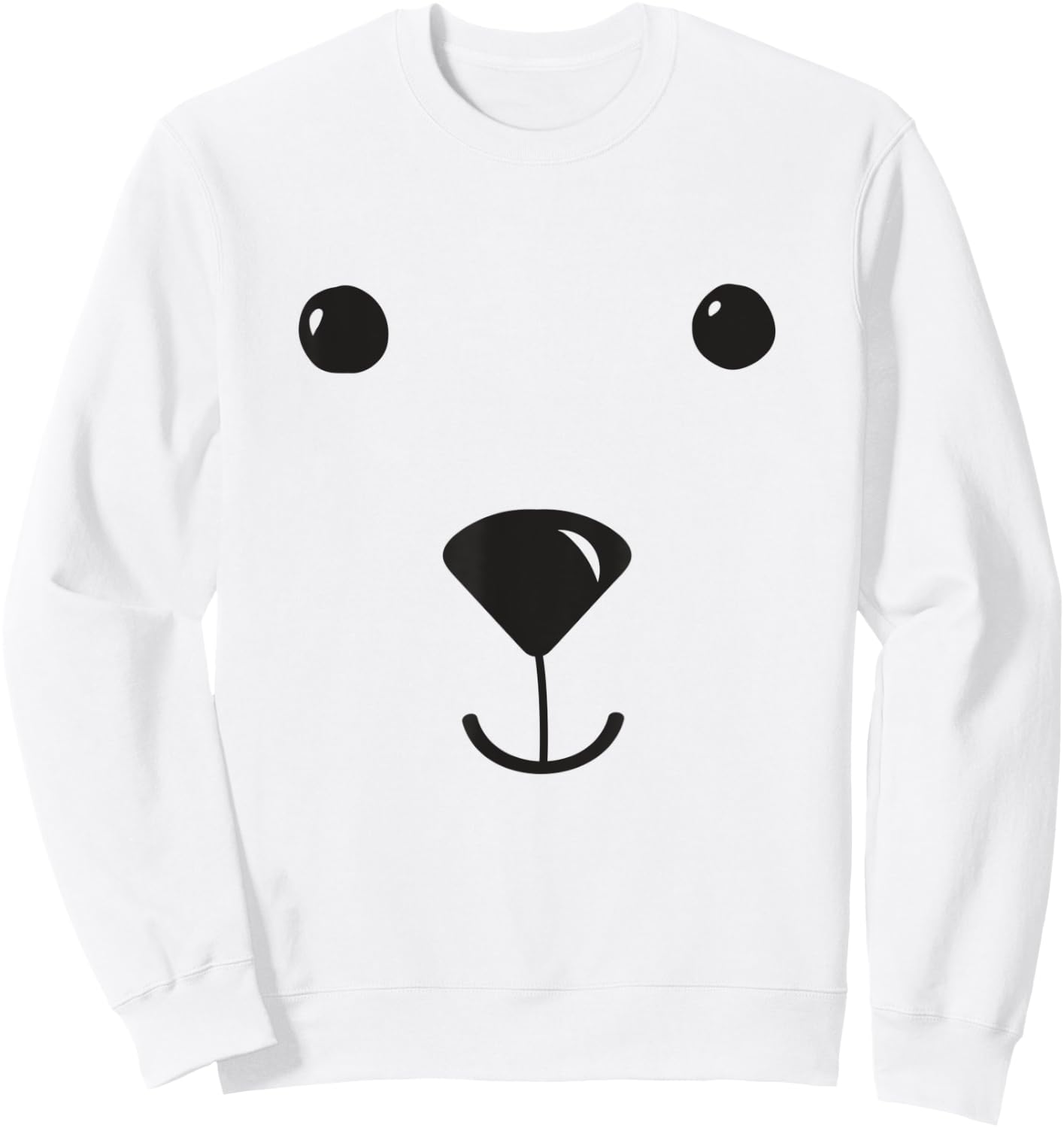Polar Bear Kids Costume Bear Pajamas Face Zoo Polar Bear Sweatshirt - Sweatshirt | White