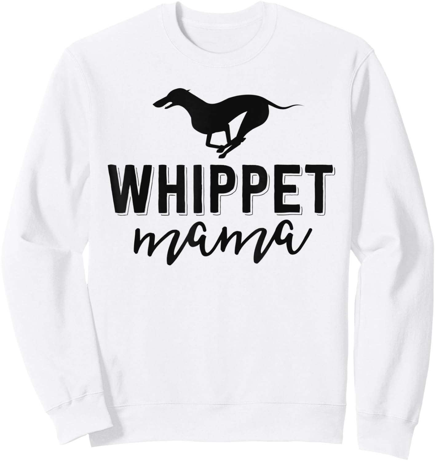 Floral Dog Mom Shirts Owner Gift Whippet Mama Sweatshirt - Sweatshirt | White