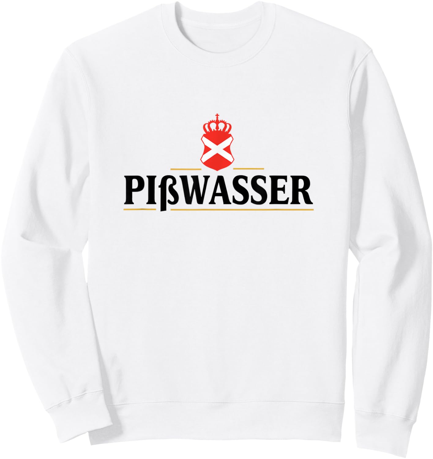 Fictionnal Beer Pißwasser Logo Sweatshirt - Sweatshirt | White