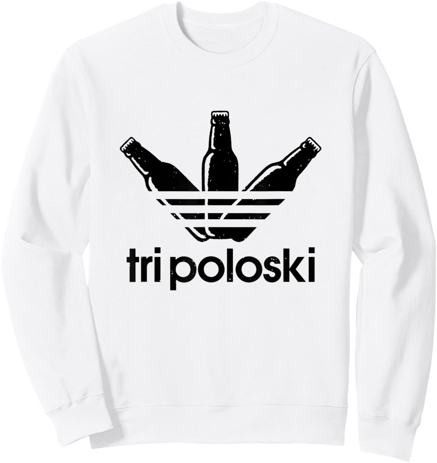 Tri Poloski - Men Women Athletic Sweatshirt - Sweatshirt | White