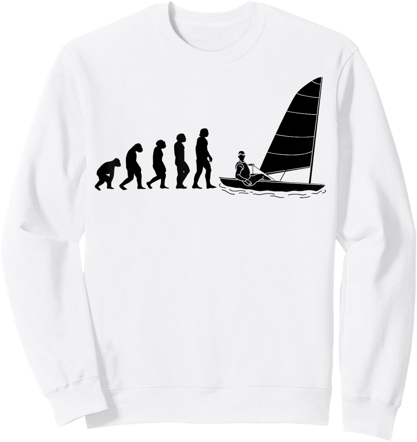 Sailing sailinger EVOLUTION sailing Sail boats sailing Sweatshirt - Sweatshirt | White
