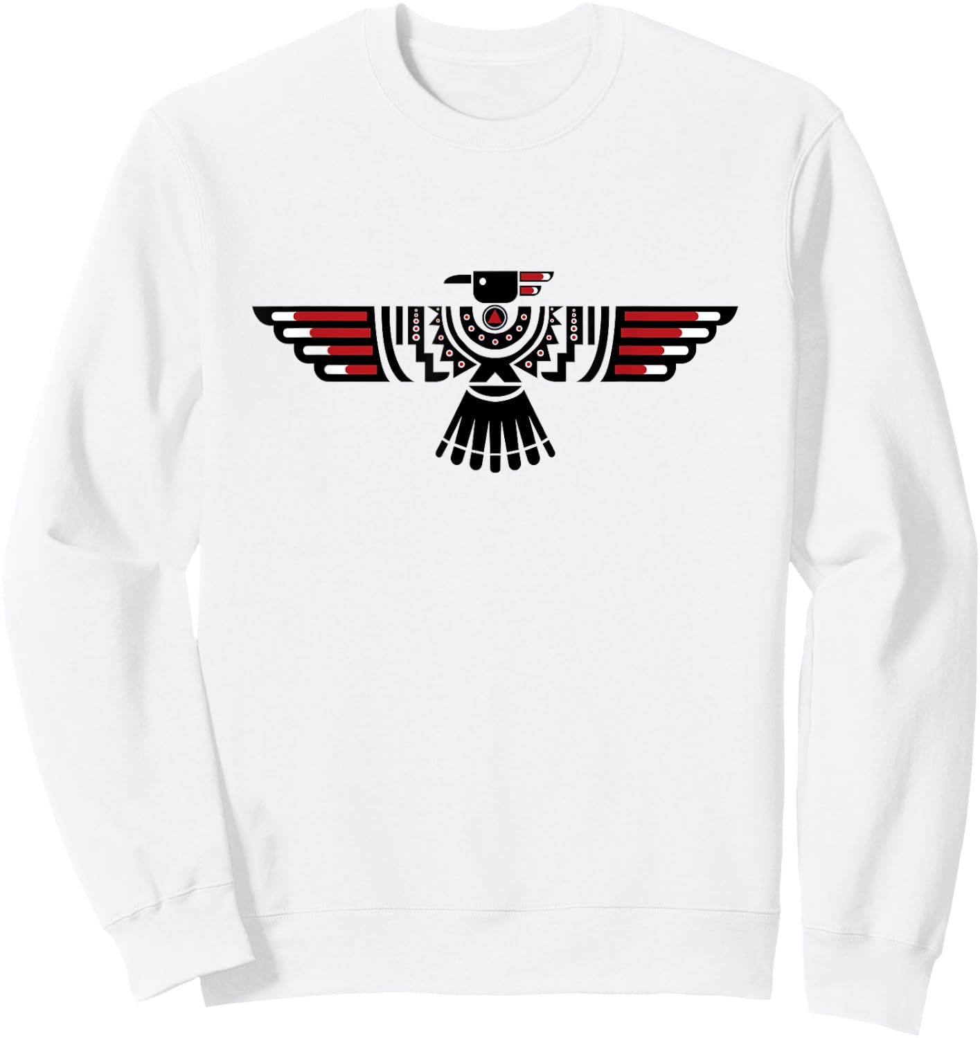 Native American Thunderbird Indigenous Peoples Day Sweatshirt - Sweatshirt | White