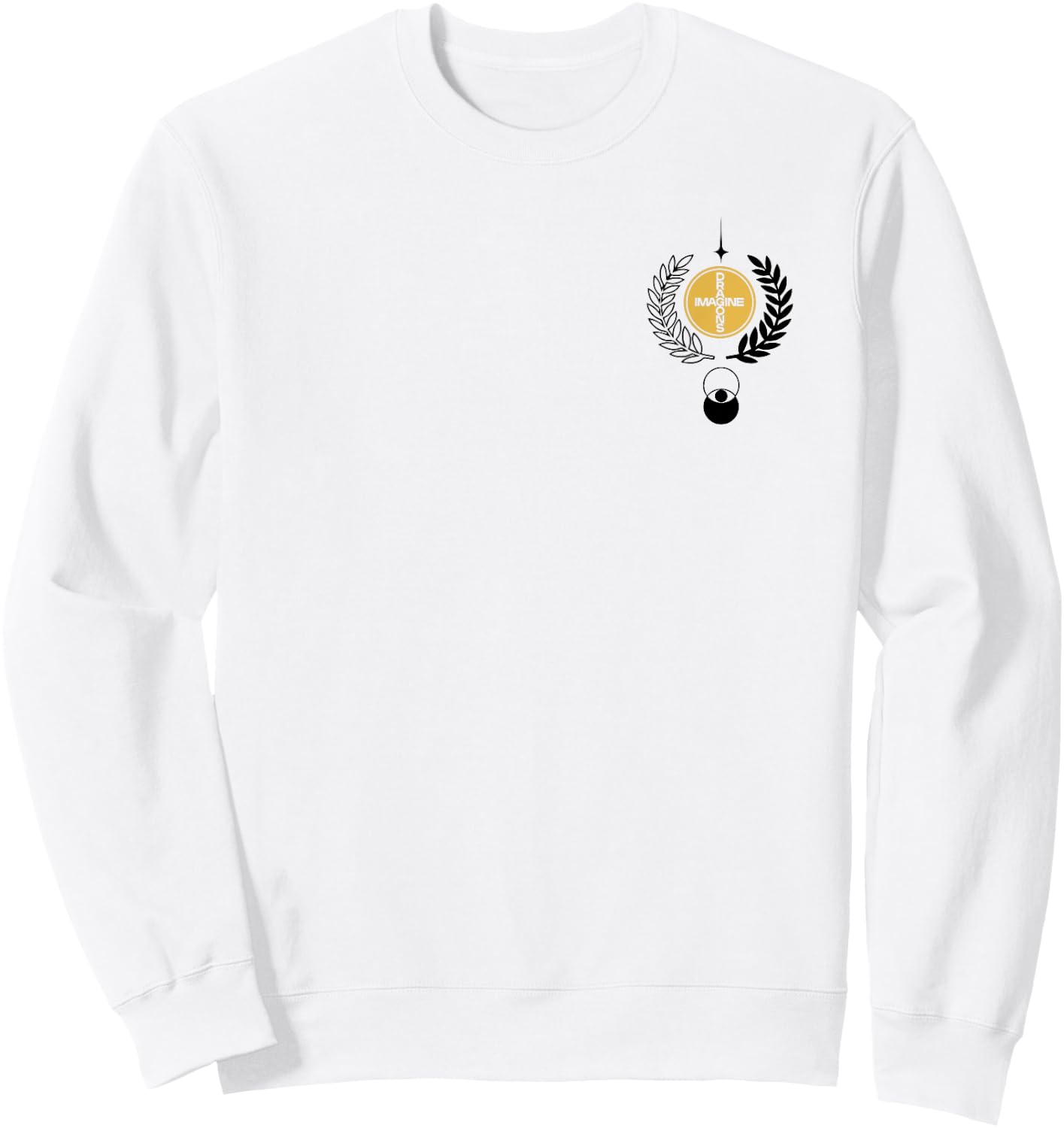 Official Imagine Dragons Emblem & Follow You Sweatshirt - Sweatshirt | White