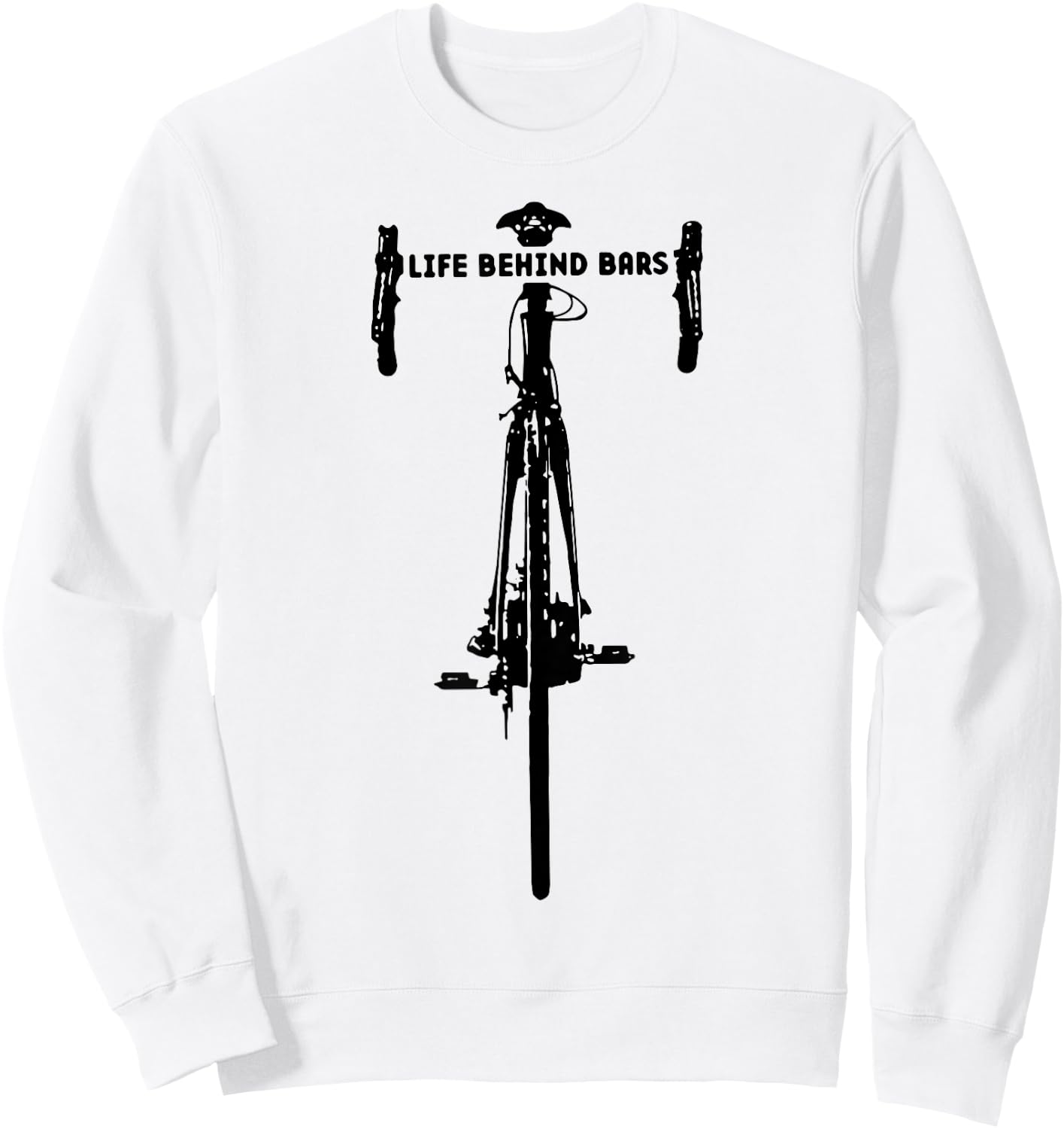 Life Behind Bars Motorcycle Biker Sweatshirt - Sweatshirt | White