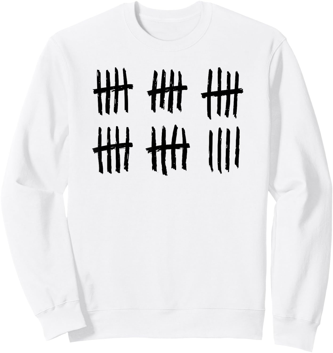 29th Birthday Outfit 29 Years Old Tally Marks Anniversary Sweatshirt - Sweatshirt | White