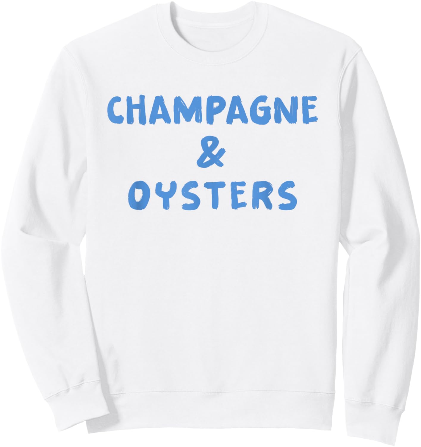 Champagne & Oysters X Delicious Champion & Outside Sweatshirt - Sweatshirt | White
