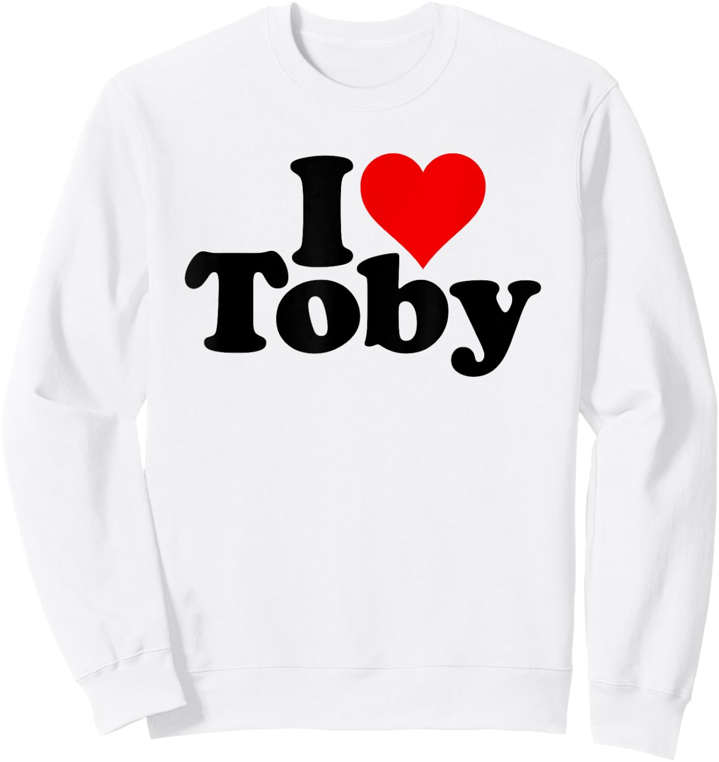 I Love Heart Toby Tobias Sweatshirt - Sweatshirt | White