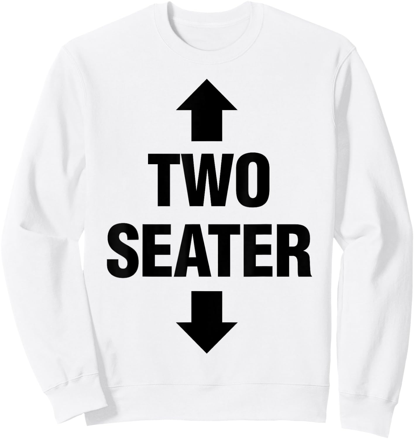 Two Seater Shirt Adult Fetish Swinger Polygamy Freak Gift Sweatshirt - Sweatshirt | White