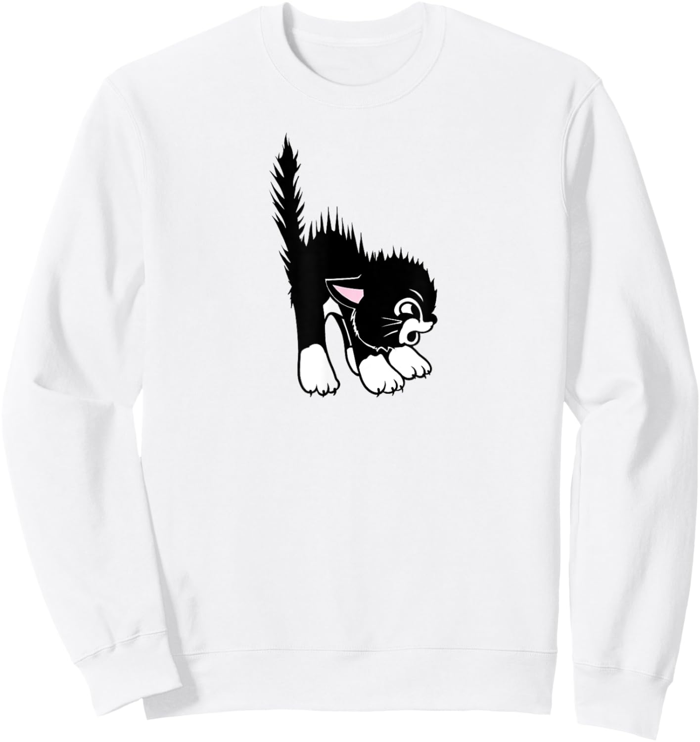 Disney Silly Symphonies More Kittens Scared Kitty Logo Sweatshirt - Sweatshirt | White