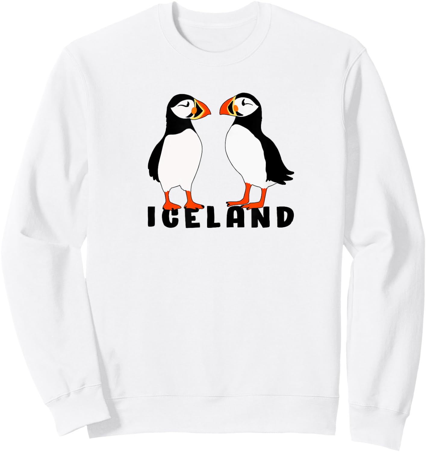 Two Cute puffins from Iceland Sweatshirt - Sweatshirt | White