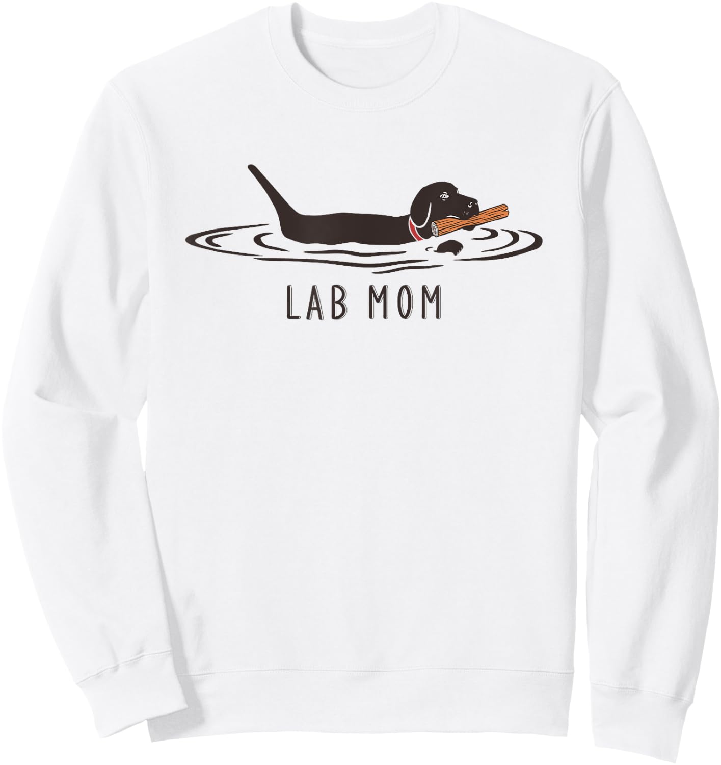 Lab Mom Labrador Retriever Dog Owner Mother Sweatshirt - Sweatshirt | White