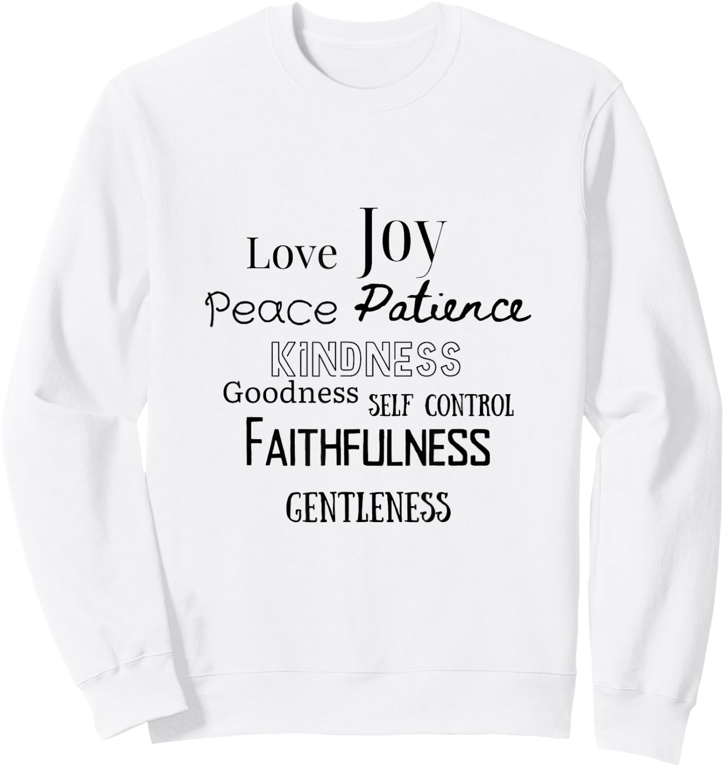 Fruits of the Holy Spirit, Kindness Sweatshirt - Sweatshirt | White