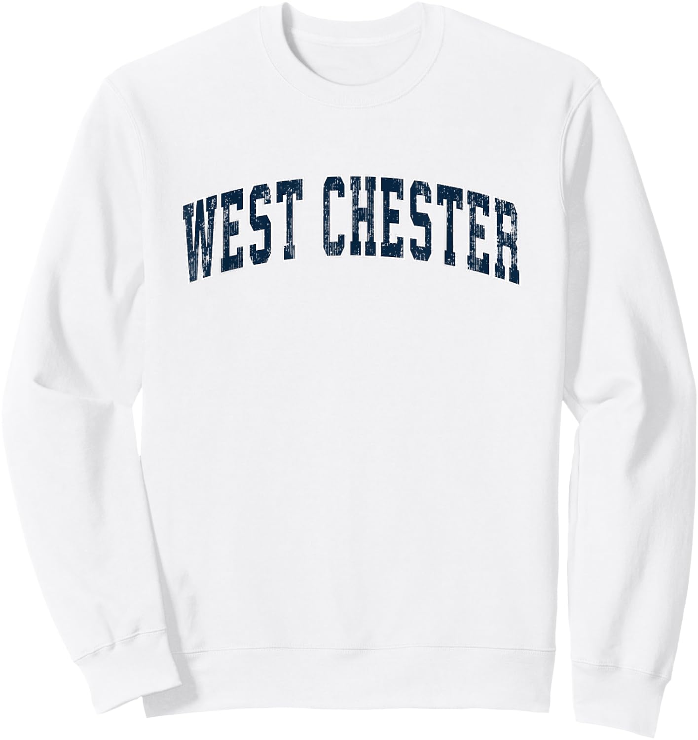 West Chester Pennsylvania PA Vintage Sports Design Navy Desi Sweatshirt - Sweatshirt | White