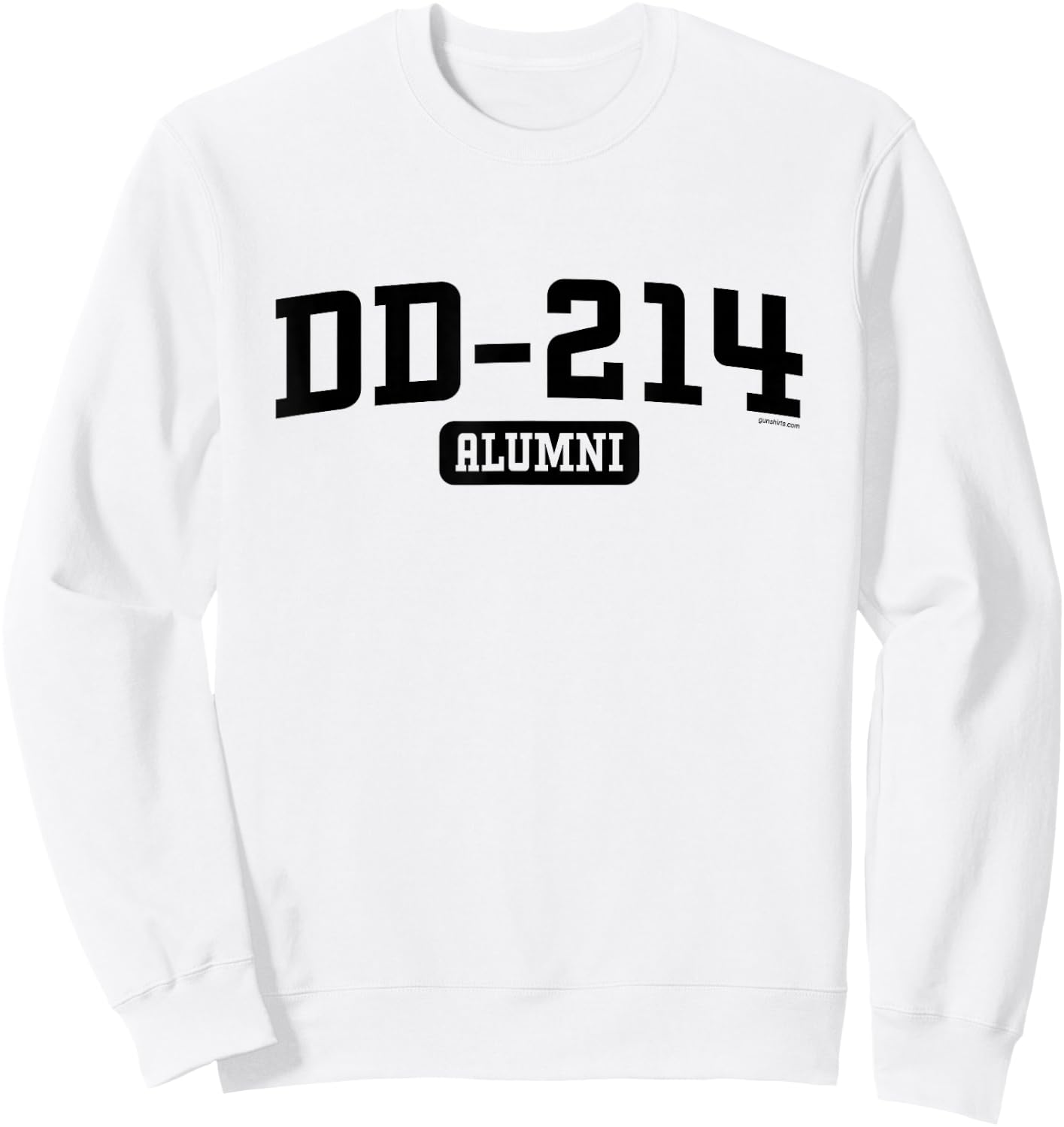 GS Military Designs DD 214 Alumni - Grey, , 3X-Large, Short Sleeve, Classic Fit, Veteran Sweatshirt - Sweatshirt | White