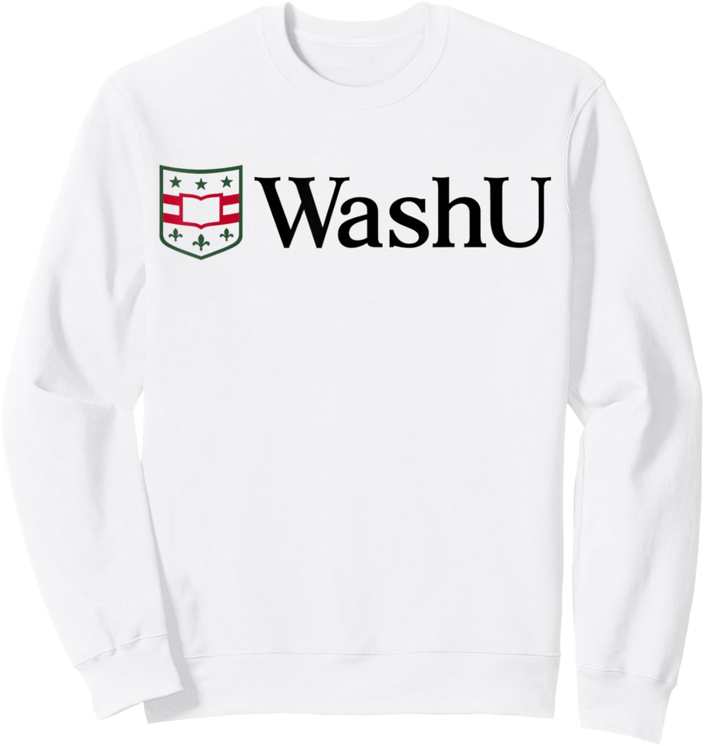 WashU Men's Icon Logo | Washington University in St. Louis Sweatshirt - Sweatshirt | White