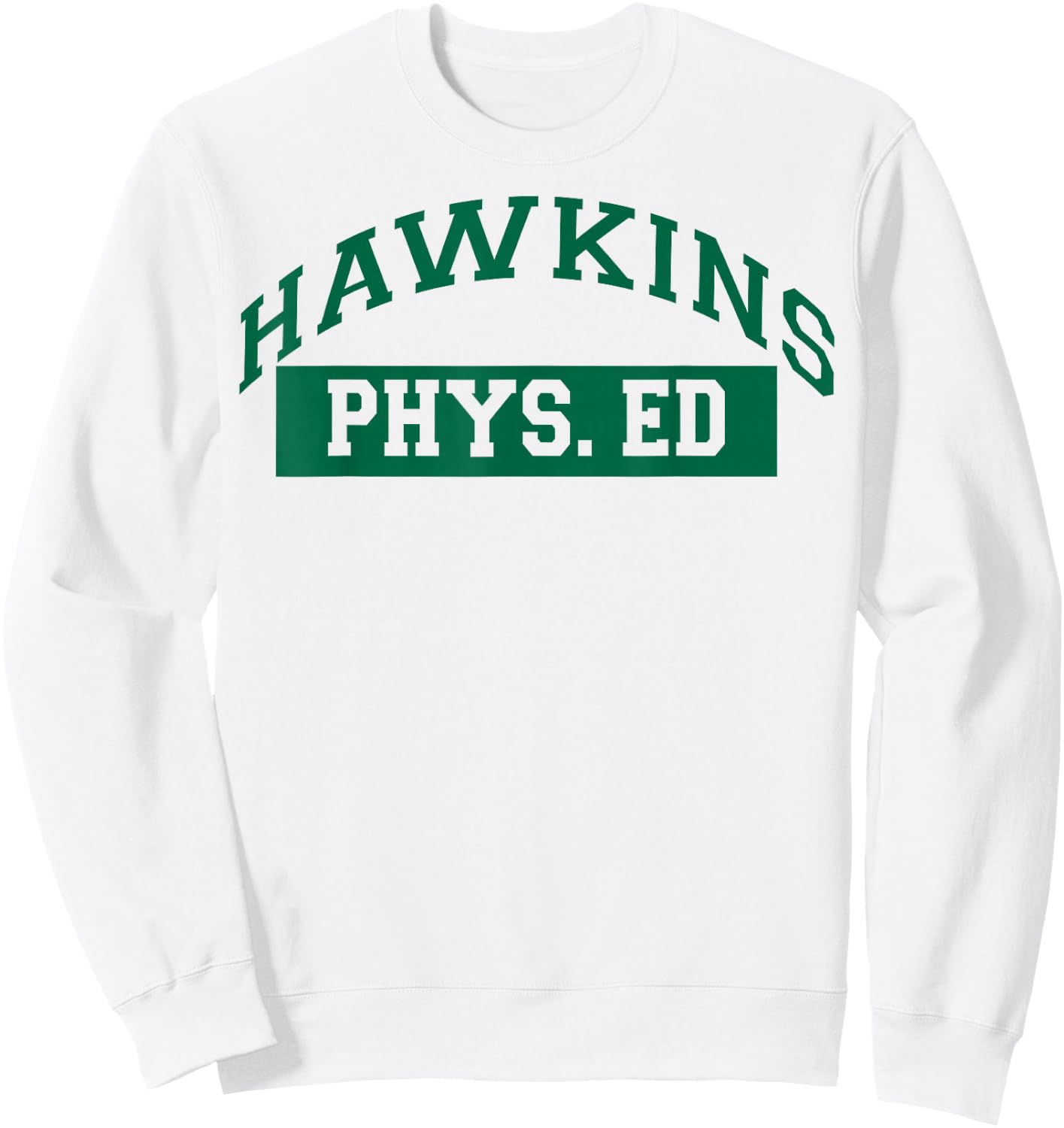 Netflix Stranger Things Hawkins Phys. Ed Logo Sweatshirt - Sweatshirt | White