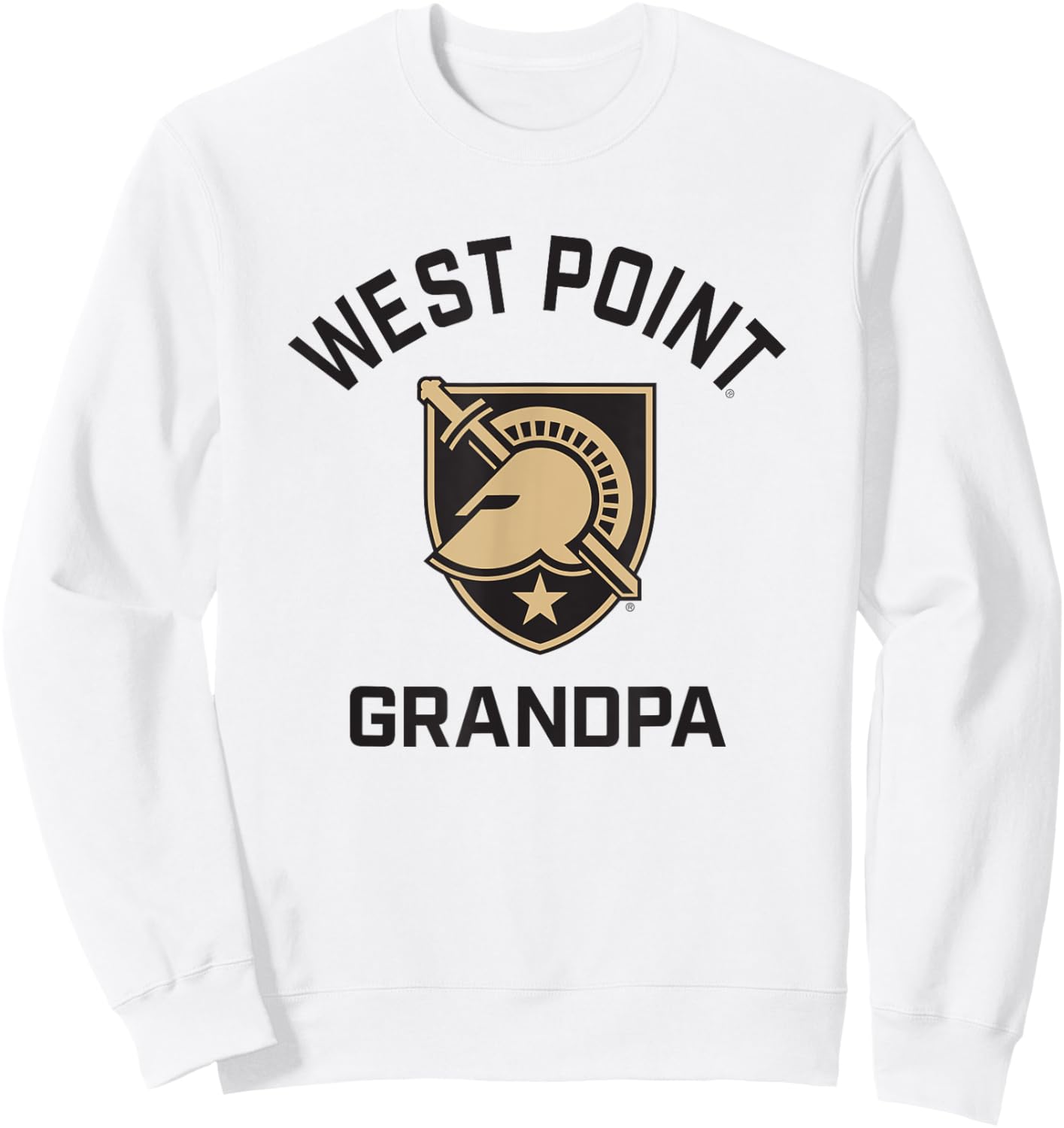 Army West Point Black Knights Arched Grandpa Sweatshirt - Sweatshirt | White