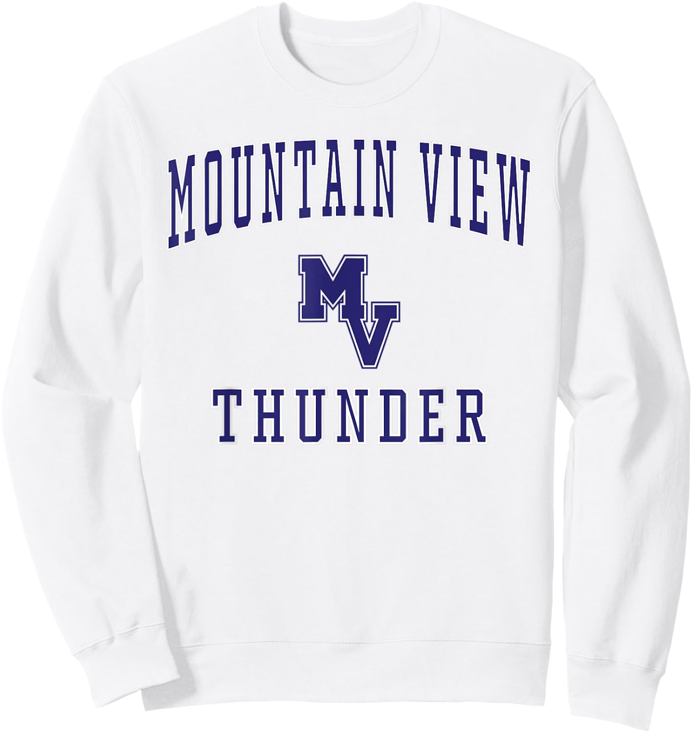 Mountain View High School Thunder Sweatshirt - Sweatshirt | White