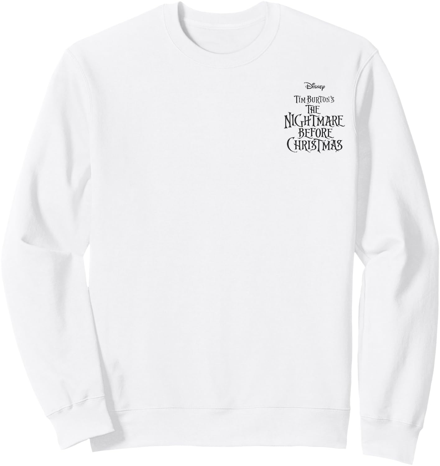 Disney Nightmare Before Christmas Group Shot Front & Back Sweatshirt - Sweatshirt | White